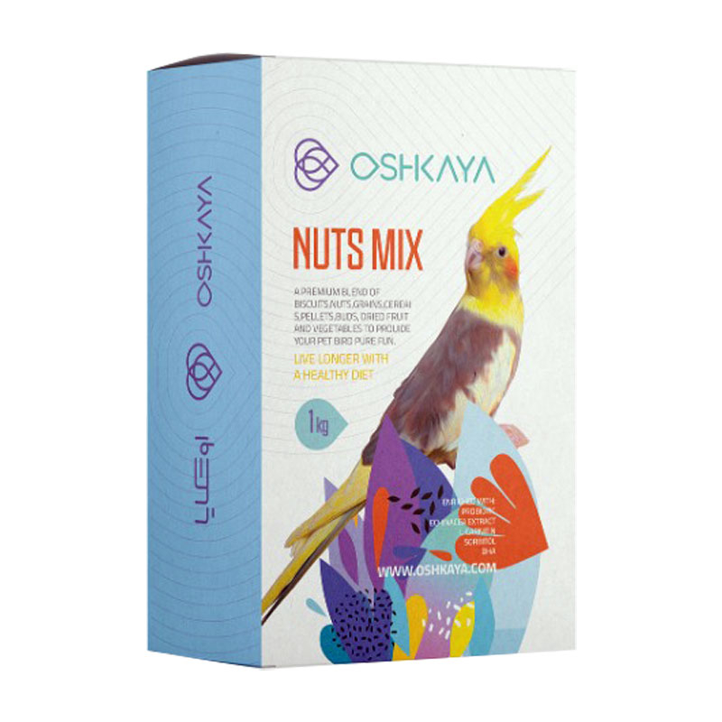 غذای خشک عروس هلندی اوشکایا مدل Nuts Mix وزن 1 کیلوگرم غذای خشک عروس هلندی اوشکایا مدل Nuts Mix وزن 1 کیلوگرم